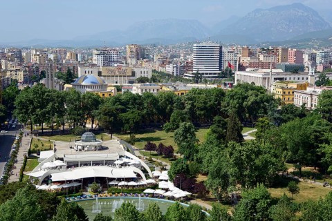 City centre with Rinia Park