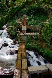 Man on jetty