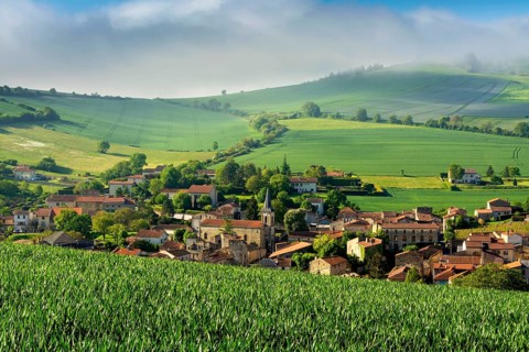 Village of Sauvagnat-Sainte-Marthe around Issoire