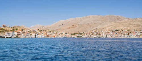 Harbour and colourful houses of a small village