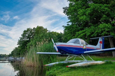 Seaplane on Lake Schwieloch