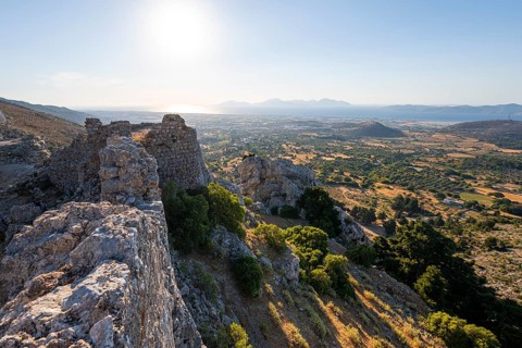 View over the island to the sea