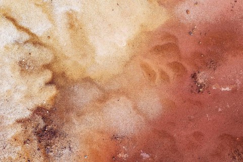Extremely mineral-rich ground in the area of the Rio Tinto mines