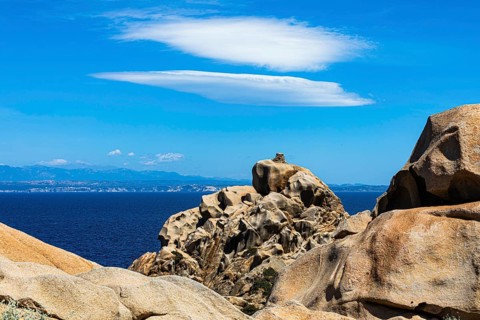 Bizarre rock formations on the rocky coast of Capo Testa near Santa Teresa di Gallura