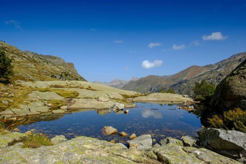 Small lake on the Petit train d'Artouste