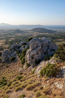View over the island to the sea