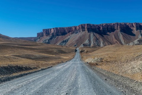 Road leading to the Unesco National Park
