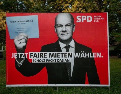 Election poster of the SPD