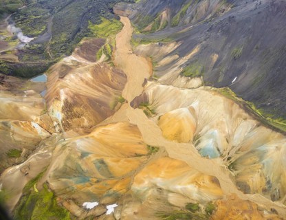 Flight photo Landmannalaugar