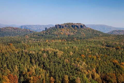 View from Pfaffenstein to Gohrisch