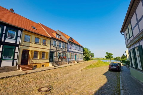 Half-timbered houses on the Zollensteig