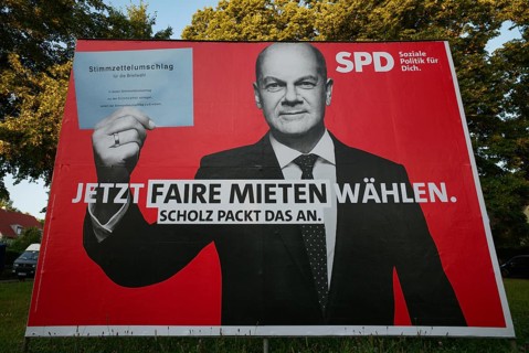 Election poster of the SPD