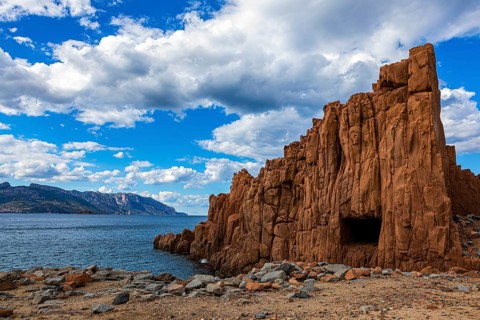 Red cliffs of Capo Bellavista