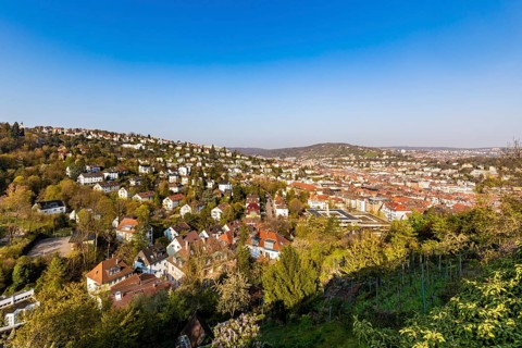 View from Neuer Weinsteige over Stuttgart