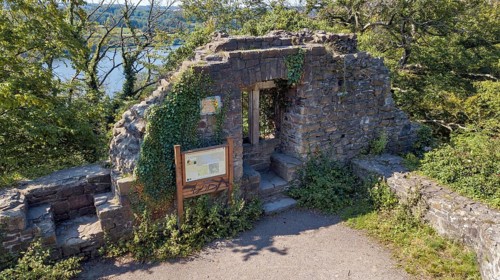 Bird's eye view of Isenburg Ruin