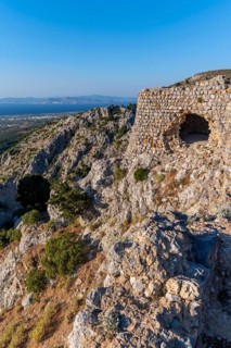 View over the island to the sea