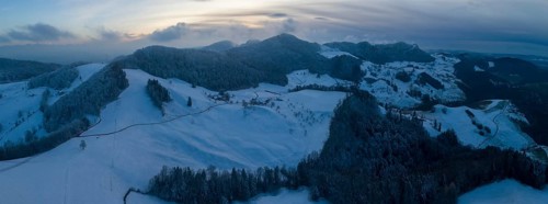Winter landscape in the Swiss Jura