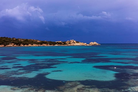 Stormy atmosphere at Cala di Monti della Rena