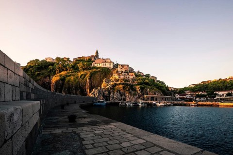 A small harbour by the sea