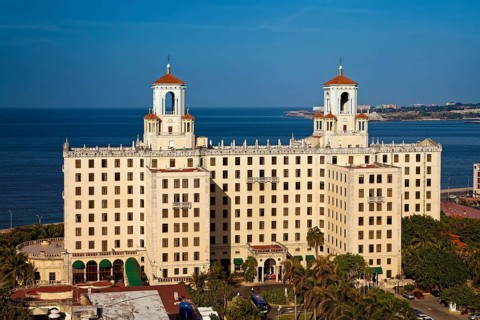 Art deco Hotel Nacional de Cuba on Taganana Hill