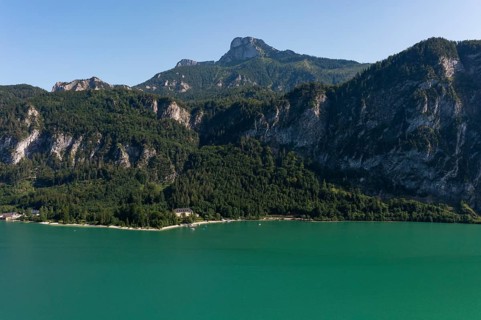 Kreuzstein am Mondsee with Schafberg