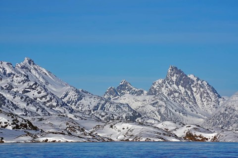 Snow-capped mountains
