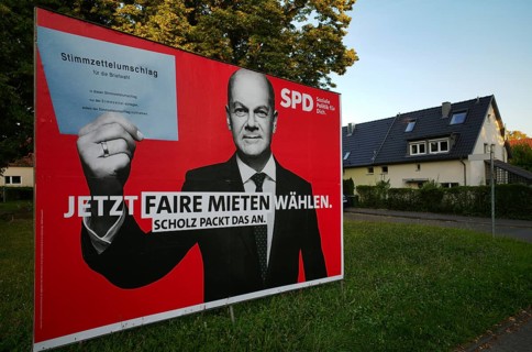 Election poster of the SPD