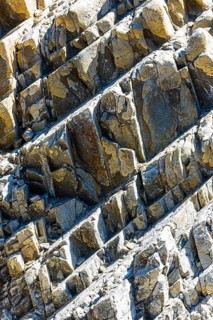 Split granite slabs at Capo Testa near Santa Teresa di Gallura