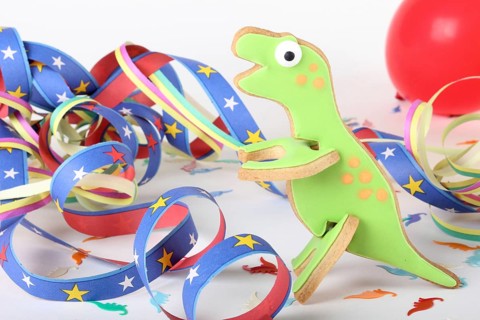 Dinosaur shaped cookies