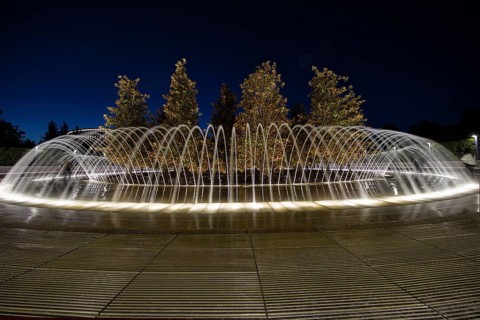 Fountain in a park Galitskogo