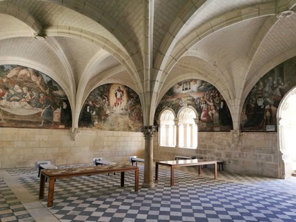 Chapter house of The Royal Abbey of Fontevraud Abbey