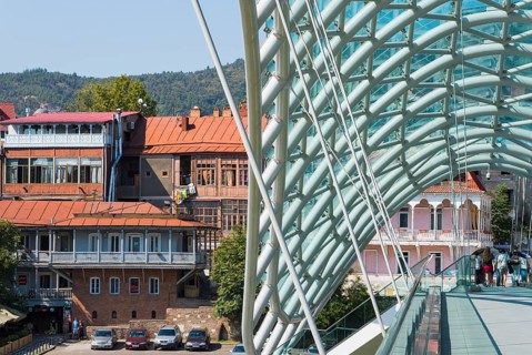 Peace Bridge over the Mtkvari River