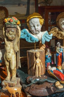 Asam angels and figures of the Virgin Mary