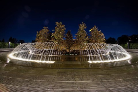 Fountain in a park Galitskogo