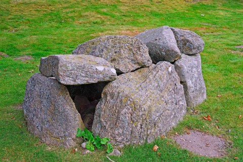 Simple stone grave from the Neolithic period