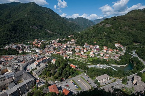 View of the town from Sacri Monte di Varallo