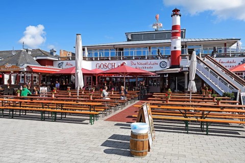 Restaurant Gosch in the harbour of List