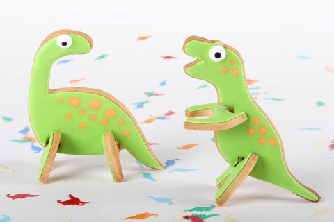 Dinosaur shaped cookies