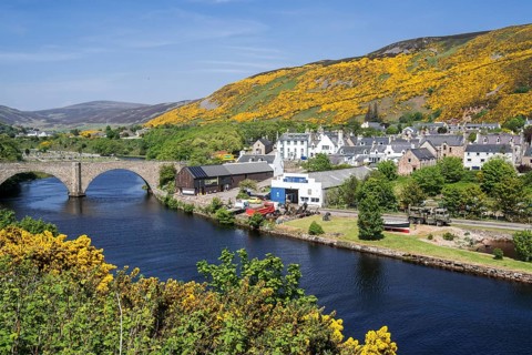 Timespan Museum along the River Helmsdale in the fishing village of Helmsdale