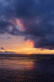 Sunset on the beach