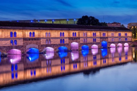 Barrage Vauban at dusk