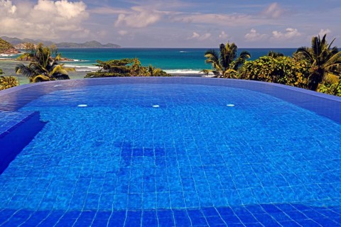 Swimming pool of a luxury villa