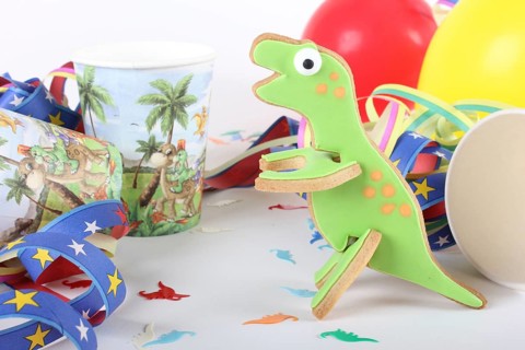 Dinosaur shaped cookies