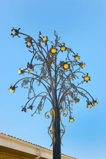 Decorated streetlamp