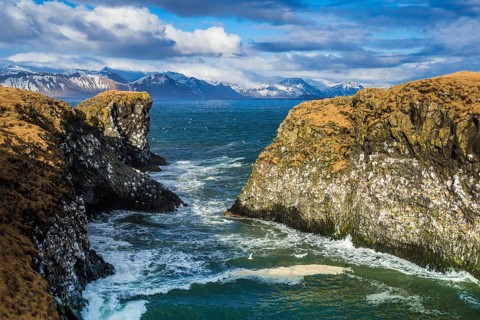 Cliff near Anarstapi