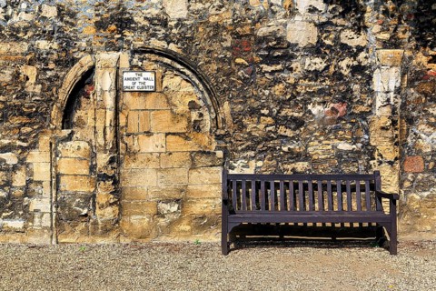 Facade with bench