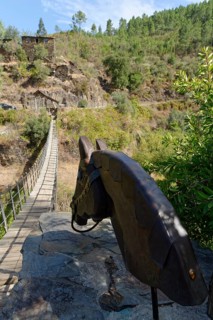 Swing bridge in Foz de Egua