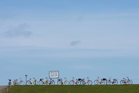 Bicycles parked