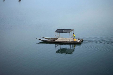 Boat on the Mekong