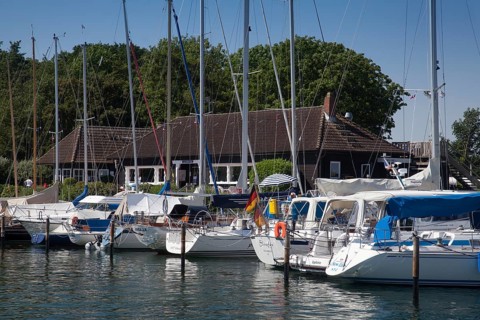 Sailing boats and sailing yachts in Niendorf marina